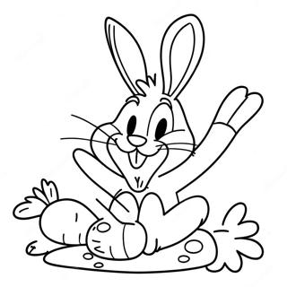 Pagina Da Colorare Di Bugs Bunny Che Mangia Carote 29117-6334