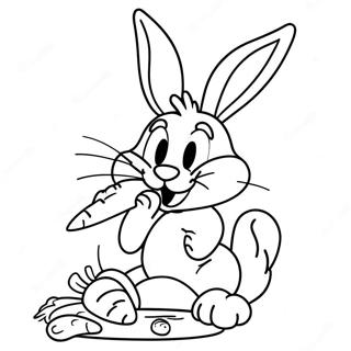 Pagina Da Colorare Di Bugs Bunny Che Mangia Carote 29117-6335