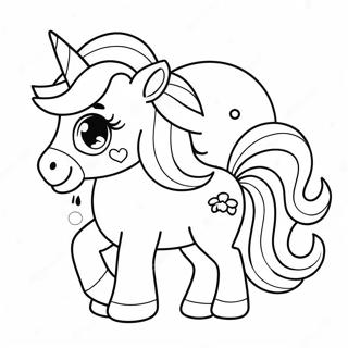 Pagina Da Colorare Di Un Adorabile Unicorno Chibi 29204-6354