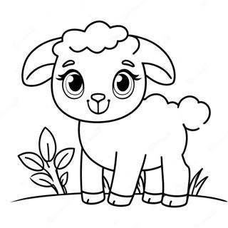 Carino Agnello Pagina Da Colorare 30031-6536