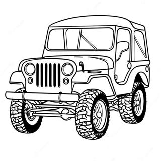 Jeep Classica Fuoristrada Da Colorare 30812-6714