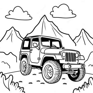 Jeep Colorata In Montagna Da Colorare 30814 6722