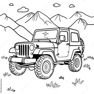 Jeep Colorata In Montagna Da Colorare 30814 6724