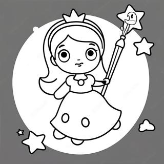 Rosalina Con Bacchetta Magica Da Colorare 30908-6737