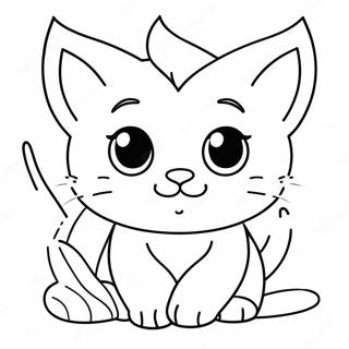 Pagina Da Colorare Del Gattino Giocoso 3093 1378