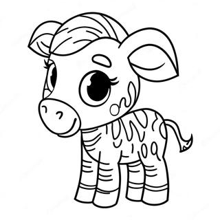 Carino Cucciolo Di Zebra Disegno Da Colorare 32019-6976