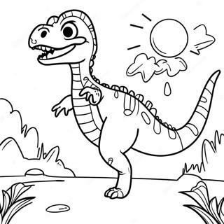 Velociraptor Pagine da Colorare