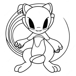 Mewtwo Con Poteri Psichici Da Colorare 33074-7217