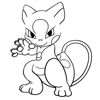 Mewtwo Con Poteri Psichici Da Colorare 33074-7218