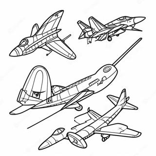 Jet Vintage Con Design Retro Da Colorare 33167-7245