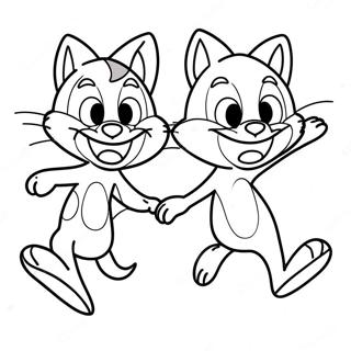 Tom E Jerry In Una Divertente Corsa Da Colorare 33348-7274