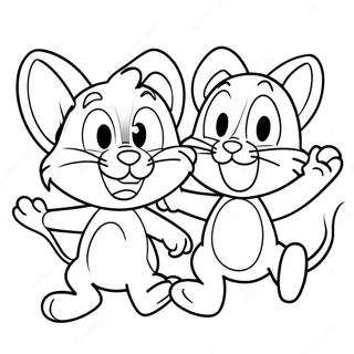 Tom E Jerry In Una Divertente Corsa Da Colorare 33348-7275