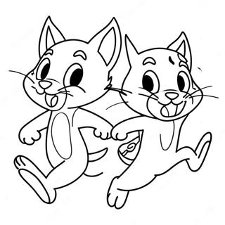 Tom E Jerry In Una Divertente Corsa Da Colorare 33348-7276