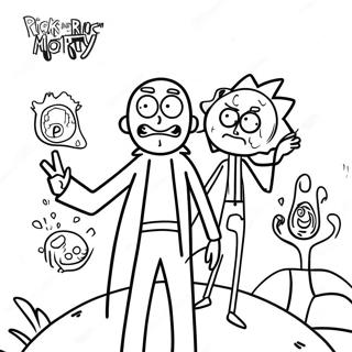 Pagina Da Colorare Delle Avventure Di Rick E Morty 33629-7335