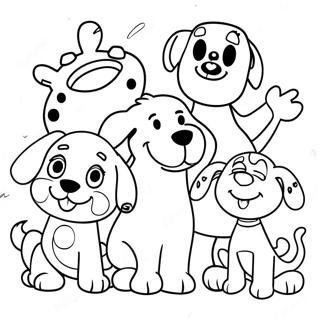 Pagina Da Colorare Degli Amici Di Blues Clues 34344-7507