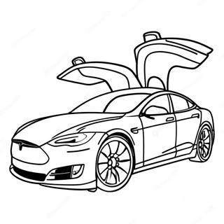 Pagina Da Colorare Della Tesla Model S 35789-7814