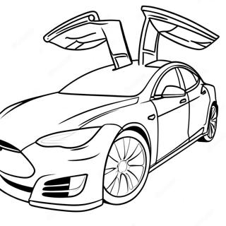 Pagina Da Colorare Della Tesla Model S 35789-7816