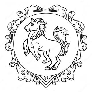 Logo Ferrari Con Fiamme Pagina Da Colorare 35970-7870