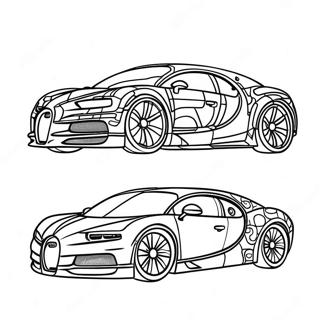 Bugatti Chiron Elegante Pagina Da Colorare 36055-7882