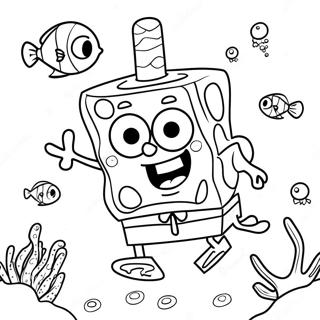 Spongebob Squarepants Avventura Sottomarina Da Colorare 3660-2732