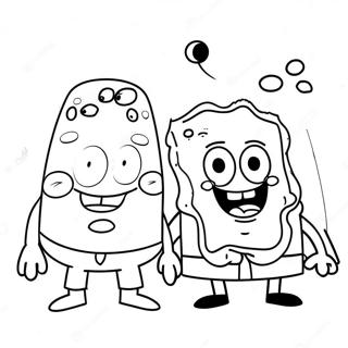 Spongebob E Patrick Faccette Buffe Da Colorare 3664-476