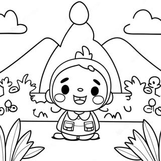 Paesaggio Avventuroso Di Animal Crossing Da Colorare 37833-8259