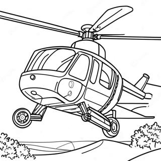 Pagina Da Colorare Di Un Elicottero Vintage In Missione 38834-8489
