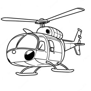 Pagina Da Colorare Di Un Elicottero Vintage In Missione 38834-8491