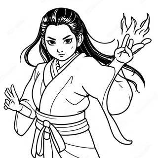 Nezuko Kamado In Forma Demoniaca Da Colorare 3924-2613