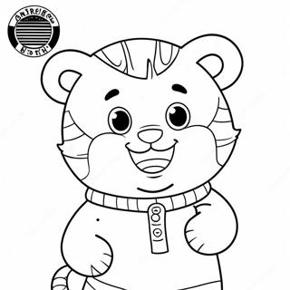 Daniel Tiger Con Un Grande Sorriso Pagina Da Colorare 39459-8627