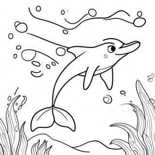 Pagina Da Colorare Del Giocoso Spirito Delfino 39552-8652