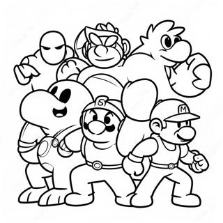 Super Smash Bros Pagine Da Colorare