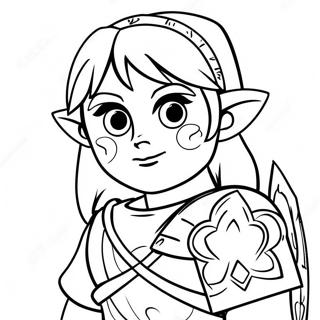Link Che Esplora Hyrule Disegno Da Colorare 39826 8706