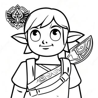 Link Che Esplora Hyrule Disegno Da Colorare 39826 8707