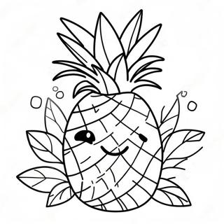 Ananas Con Un Grande Sorriso Disegno Da Colorare 39913 8722