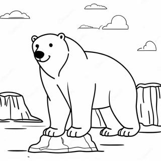 Maestoso Orso Polare Nellartico Disegno Da Colorare 40093-8757