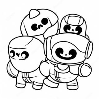 Pagina Da Colorare Dellazione Di Lavoro Di Squadra Di Brawl Stars 40266-8798