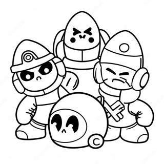 Pagina Da Colorare Dellazione Di Lavoro Di Squadra Di Brawl Stars 40266-8800