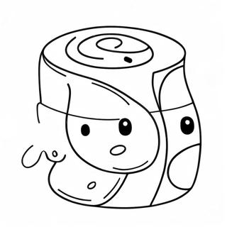 Carino Sushi Roll Disegno Da Colorare 40637-8876