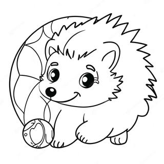 Riccio Giocoso Con Una Palla Da Colorare 41179-9008