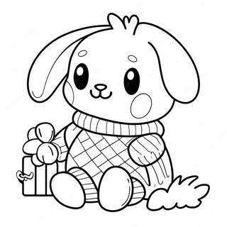 Pochacco In Un Maglione Accogliente Da Colorare 41352-9039