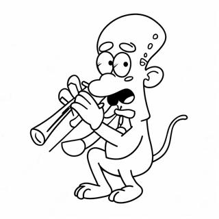 Squidward Che Suona Il Clarinetto Da Colorare 41447-9055