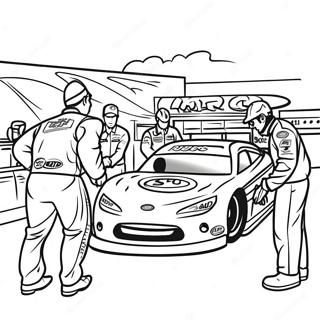 Pagina Da Colorare Di Una Sosta Ai Box Nascar 41822-9144