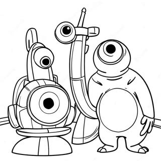 Pagina Da Colorare Di Personaggi Pixar Colorati 41912-9159