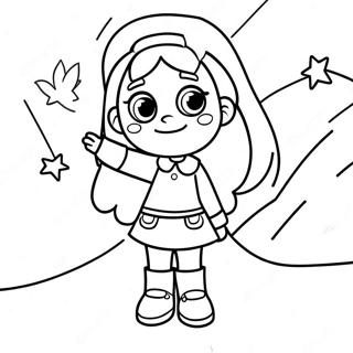 Paper Da Colorare Di Mabel Pines Di Gravity Falls 42547-9293