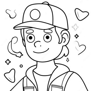 Paper Da Colorare Di Dipper Pines Di Gravity Falls 42548-9297