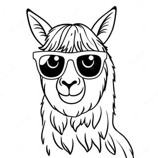 Disegno Da Colorare Di Una Lama Divertente Con Occhiali Da Sole 42636-9317