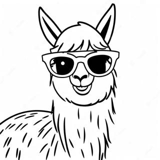 Disegno Da Colorare Di Una Lama Divertente Con Occhiali Da Sole 42636-9318