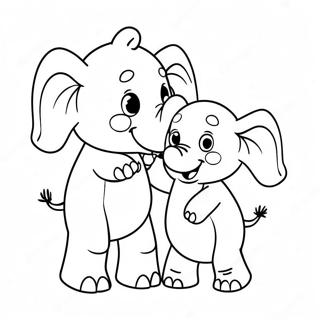 Felice Elefante E Piggie Disegno Da Colorare 44446-9715