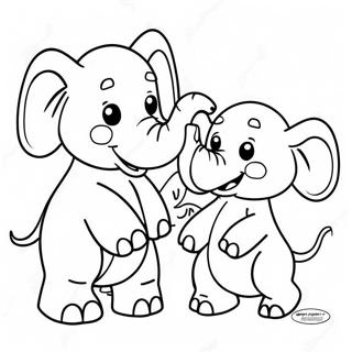 Felice Elefante E Piggie Disegno Da Colorare 44446-9716